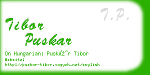 tibor puskar business card